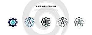 Bioengineering icon in different style vector illustration. two colored and black bioengineering vector icons designed in filled,