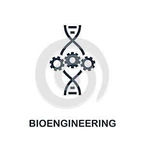 Bioengineering icon symbol. Creative sign from biotechnology icons collection. Filled flat Bioengineering icon for computer and