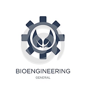 bioengineering icon. Trendy flat vector bioengineering icon on w