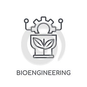 bioengineering linear icon. Modern outline bioengineering logo c