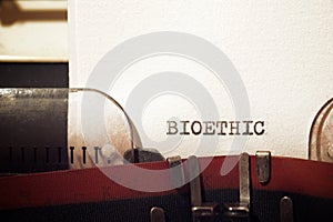 Bioethic concept view
