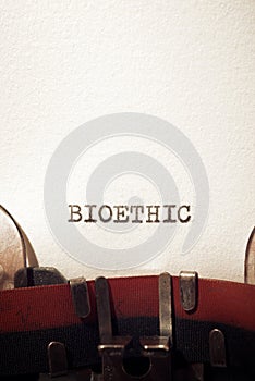 Bioethic concept view