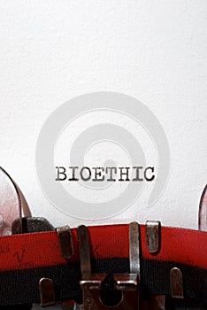 Bioethic concept view