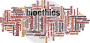 Bioethics word cloud