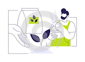 Biofertilizers abstract concept vector illustration. photo