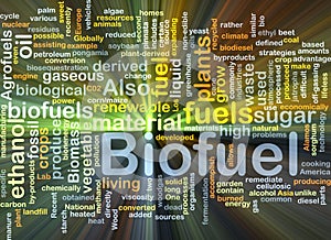 Biofuel fuel background concept glowing