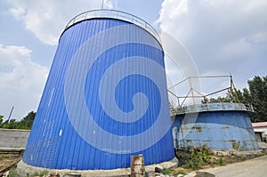 Biogas engineering plant photo