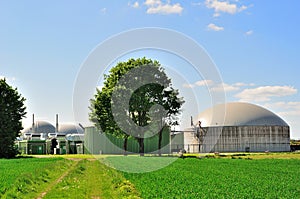 Biogas plant. photo