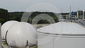 Biogas plant sludge