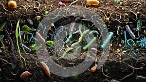 Biogeochemical Cycling with Nitrogen-Fixing Bacteria in Action