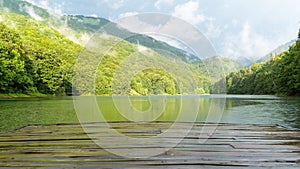 Biogradsko lake in the national park Biogradska Gora