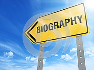 Biography sign
