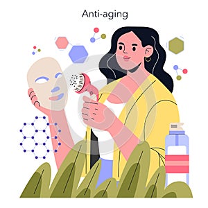 Biohacking. Flat Vector Illustration