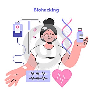 Biohacking. Health' engineering and improving with modern monitoring