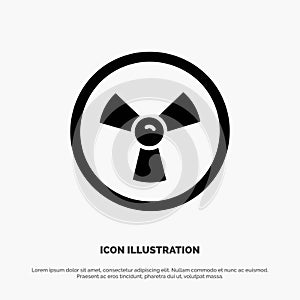 Biohazard, Chemist, Science solid Glyph Icon vector