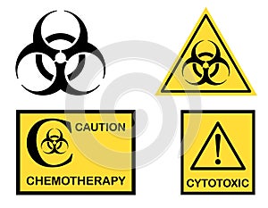 Biohazard Cytotoxic and Chemotherapy symbols