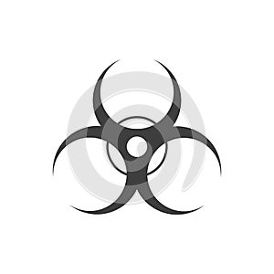 Biohazard icon on white background. Vector EPS10