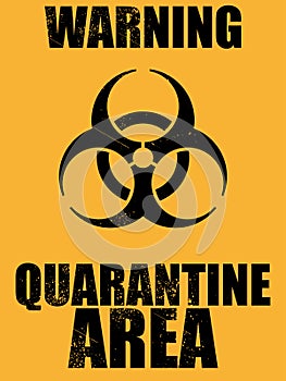 Biohazard quarantine area background