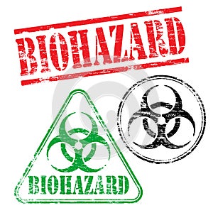 Biohazard Rubber Stamps