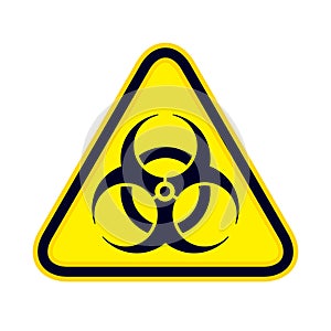 Biohazard Sign (danger caution sign). The pandemic disease spread symbol.