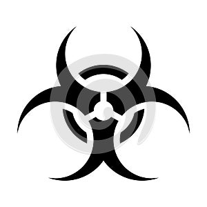 Biohazard sign isolated icon
