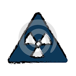 Biohazard symbol alert icon