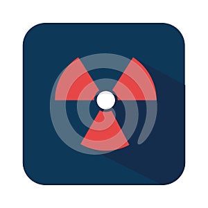 Biohazard symbol alert icon