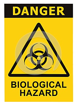 Da biologico minaccia avviso nero triangolo marcatura il grande dettagliato dettagliato 