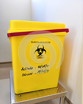 Biohazardous Sharp Container