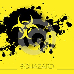Biohazrad danger warning background