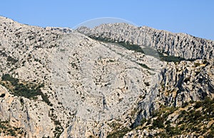 Biokovo mountains near Baska Voda, Croatia