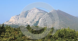 Biokovo mountains near Baska Voda, Croatia