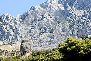 The Biokovo mountains near Baska Voda, Croatia