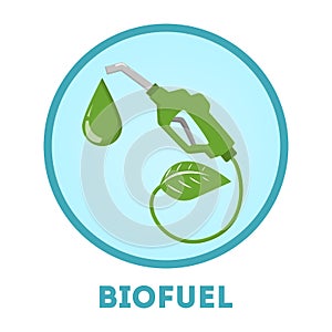Biolfuel concept. Idea of green oil and alternative fuel