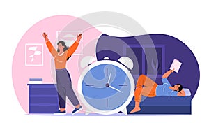 Biological clock vector concept