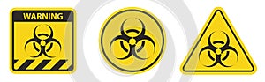 Biological Hazard Black Icon On White Background