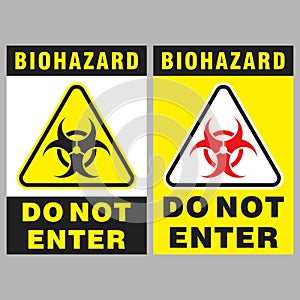 Biological hazard symbol of dangerous Toxic clipart