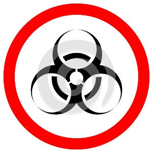 Biological Hazard Symbol Sign Isolate On White Background,Vector Illustration EPS.10