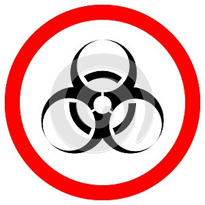 Biological Hazard Symbol Sign Isolate On White Background,Vector Illustration EPS.10 photo