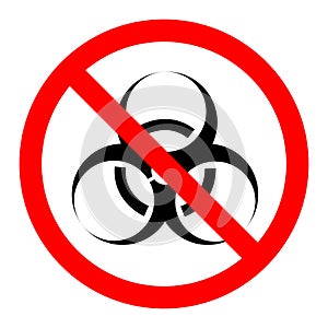 Biological Hazard Symbol, Vector Illustration, Isolate On White Background Label. EPS10