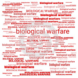 Biological Warefare Text Background Illustration