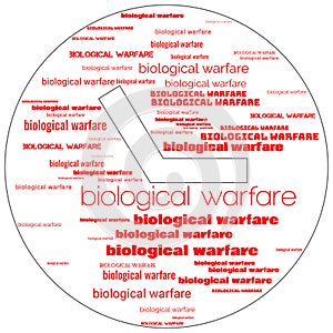 Biological Warefare Text Background Illustration