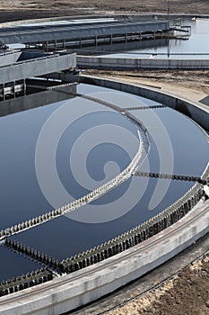 Biological wastewater treatment is carried out in photo