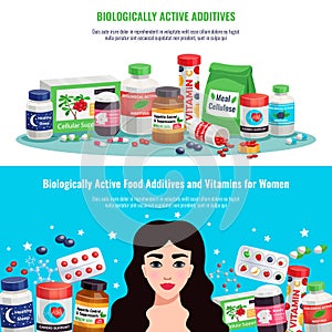 Biologically Active Additives Banners