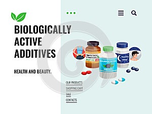 Biologically Active Additives Illustration