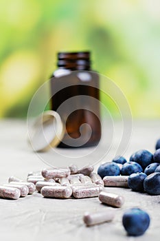 Biologically active supplement - pills for healthy eyes