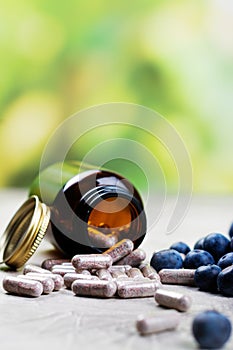 Biologically active supplement - pills for healthy eyes