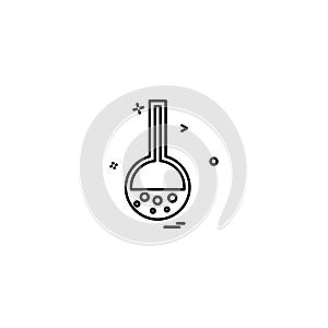 biology chemistry experiment science test tube iconvector design