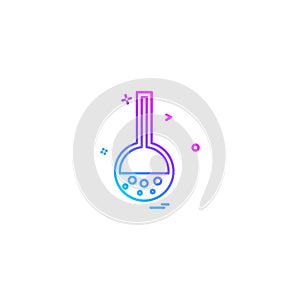 biology chemistry experiment science test tube iconvector design