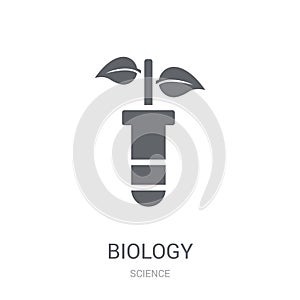 Biology icon. Trendy Biology logo concept on white background fr